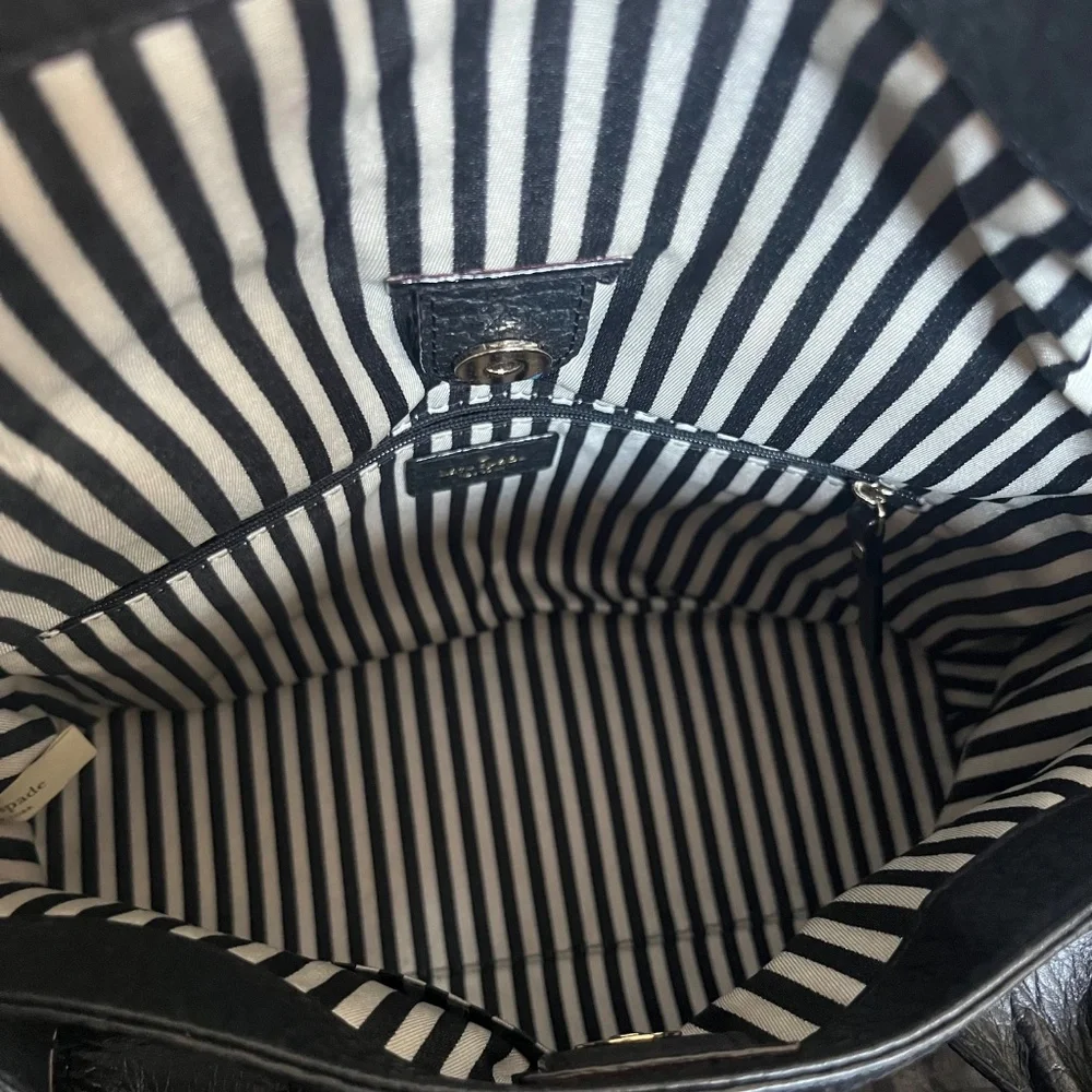 Like New Kate Spade Bag Black Leather Southport Avenue Carmen Convertible - Picture 3 of 8